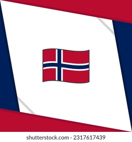 Plantilla de diseño de fondo de resumen de marca de Noruega. Cartel del Día de la Independencia de Noruega en medios sociales. Día de la Independencia de Noruega