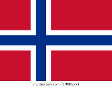 Norway flag , accurate vector illustration, official colors, correct proportion