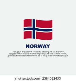 Plantilla de diseño de fondo de la bandera de Noruega. Cartel del Día de la Independencia de Noruega en medios sociales. Antecedentes de Noruega
