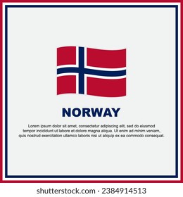 Norway Flag Background Design Template. Norway Independence Day Banner Social Media Post. Norway Banner