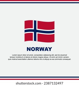 Norway Flag Background Design Template. Norway Independence Day Banner Social Media Post. Norway Design