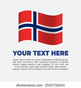 Plantilla de fondo del Anuncio de la bandera de Noruega