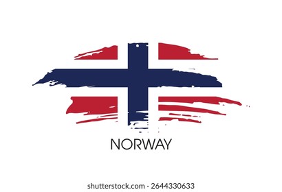 Norway flag banner background Vector illustration design independence day banner design 