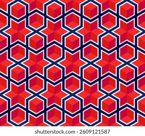 norway flag box pattern. vector illustration