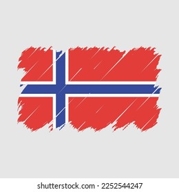 Norwegische Flaggenmarken-Vektorgrafik