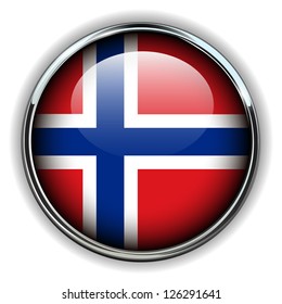 Norway Flag Button Stock Vector (Royalty Free) 126291641 | Shutterstock