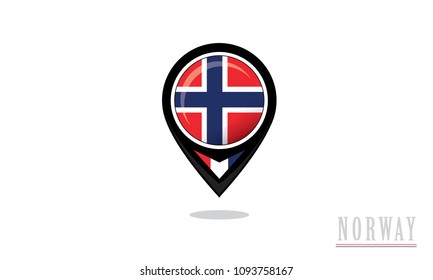 norway flag and center