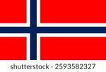 Norway flag flat icon design