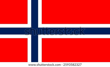 Norway flag flat icon design