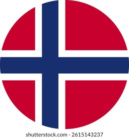 norway flag illustrator country flags round symbol nation  