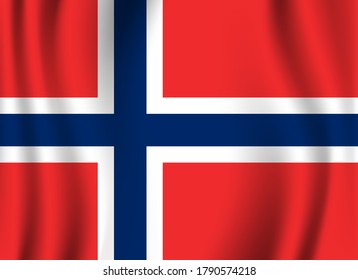 Norway flag image vector. EPS.file.