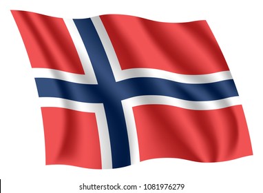 Norway Flag Isolated National Flag Norway Stock Vector Royalty Free Shutterstock