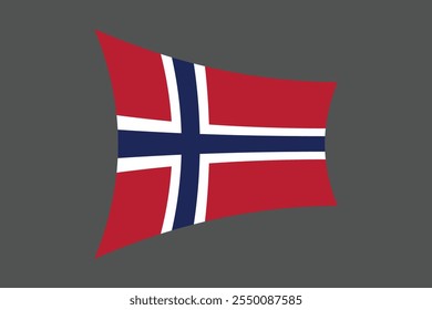 bandeira da Noruega, A bandeira da Noruega, Bandeira da Noruega ilustração do símbolo nacional do país Vetor, Retângulo ilustração da bandeira da Noruega, Ilustração plana do vetor
