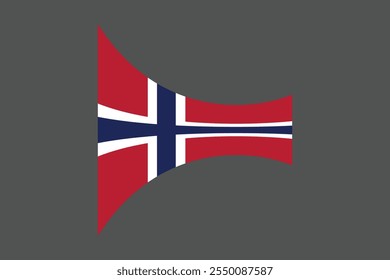 bandeira da Noruega, A bandeira da Noruega, Bandeira da Noruega ilustração do símbolo nacional do país Vetor, Retângulo ilustração da bandeira da Noruega, Ilustração plana do vetor
