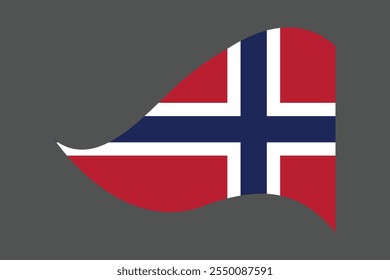 bandeira da Noruega, A bandeira da Noruega, Bandeira da Noruega ilustração do símbolo nacional do país Vetor, Retângulo ilustração da bandeira da Noruega, Ilustração plana do vetor
