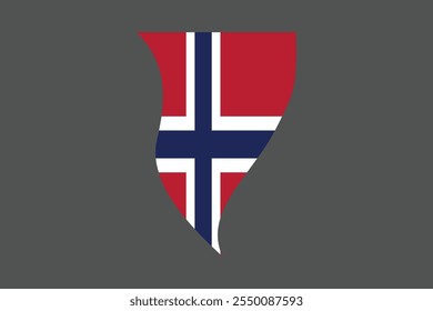 bandeira da Noruega, A bandeira da Noruega, Bandeira da Noruega ilustração do símbolo nacional do país Vetor, Retângulo ilustração da bandeira da Noruega, Ilustração plana do vetor
