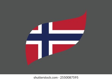 bandeira da Noruega, A bandeira da Noruega, Bandeira da Noruega ilustração do símbolo nacional do país Vetor, Retângulo ilustração da bandeira da Noruega, Ilustração plana do vetor
