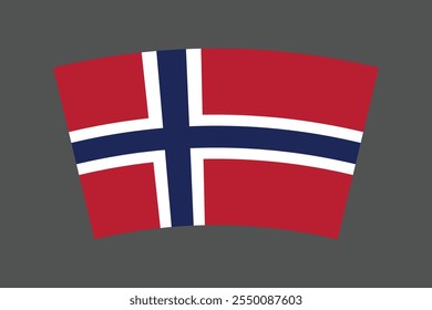 bandeira da Noruega, A bandeira da Noruega, Bandeira da Noruega ilustração do símbolo nacional do país Vetor, Retângulo ilustração da bandeira da Noruega, Ilustração plana do vetor
