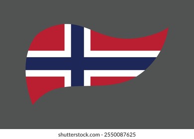 Norway flag, The flag of Norway, Flag of Norway national country symbol illustration Vector, Rectangle Norway flag illustration, Flat vector illustration
