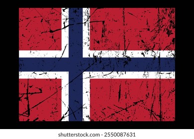 bandeira da Noruega, A bandeira da Noruega, Bandeira da Noruega ilustração do símbolo nacional do país Vetor, Retângulo ilustração da bandeira da Noruega, Ilustração plana do vetor
