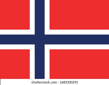 Oficial nacional de bandera de Noruega 