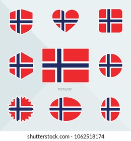 Norway Flag National Flag Norway Norway Stock Vector Royalty Free Shutterstock