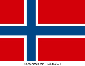 Norway flag, official colors and proportion correctly. National Norway flag.
