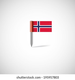 Norway flag pin