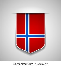 Norway Flag Shield