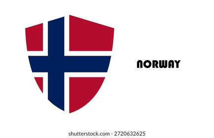 Bandera de Noruega en forma de escudo (insignia)