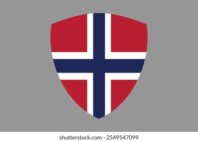 Sinal da bandeira da Noruega, gráfico vetorial da bandeira da Noruega, bandeira do país da Noruega é um símbolo de liberdade, bandeira nacional da Noruega, ilustração vetorial
