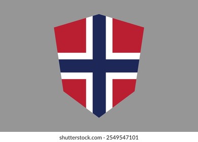 Sinal da bandeira da Noruega, gráfico vetorial da bandeira da Noruega, bandeira do país da Noruega é um símbolo de liberdade, bandeira nacional da Noruega, ilustração vetorial
