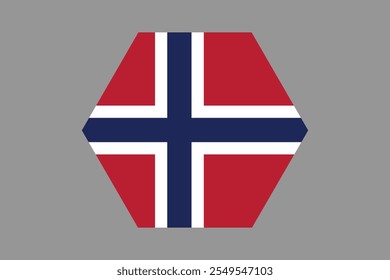 Sinal da bandeira da Noruega, gráfico vetorial da bandeira da Noruega, bandeira do país da Noruega é um símbolo de liberdade, bandeira nacional da Noruega, ilustração vetorial
