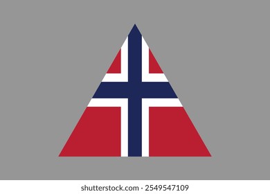 Sinal da bandeira da Noruega, gráfico vetorial da bandeira da Noruega, bandeira do país da Noruega é um símbolo de liberdade, bandeira nacional da Noruega, ilustração vetorial
