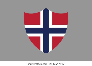 Sinal da bandeira da Noruega, gráfico vetorial da bandeira da Noruega, bandeira do país da Noruega é um símbolo de liberdade, bandeira nacional da Noruega, ilustração vetorial
