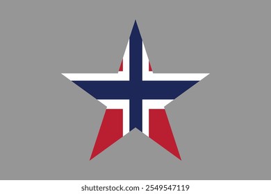 Sinal da bandeira da Noruega, gráfico vetorial da bandeira da Noruega, bandeira do país da Noruega é um símbolo de liberdade, bandeira nacional da Noruega, ilustração vetorial
