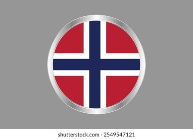 Sinal da bandeira da Noruega, gráfico vetorial da bandeira da Noruega, bandeira do país da Noruega é um símbolo de liberdade, bandeira nacional da Noruega, ilustração vetorial
