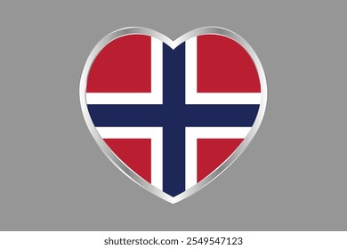 Sinal da bandeira da Noruega, gráfico vetorial da bandeira da Noruega, bandeira do país da Noruega é um símbolo de liberdade, bandeira nacional da Noruega, ilustração vetorial
