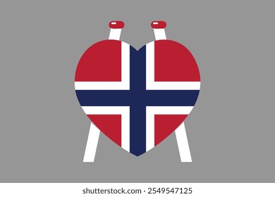 Sinal da bandeira da Noruega, gráfico vetorial da bandeira da Noruega, bandeira do país da Noruega é um símbolo de liberdade, bandeira nacional da Noruega, ilustração vetorial
