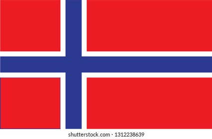 Norway flag. Simple vector Norway  flag