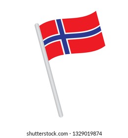Norway flag. Simple vector Norwegian flag