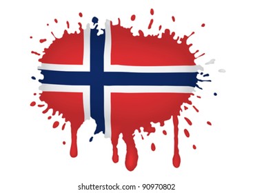 Norway flag sketches