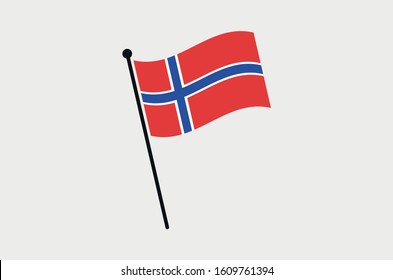 norway flag symbol vector illustration