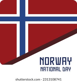 Norway flag Symbol vector illustration design country for norwegian. Europe Nation 