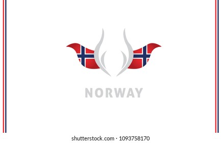 norway flag and tulip