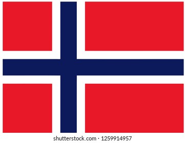 norway flag vector
