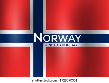 norway flag vector concept for norway constitution day 