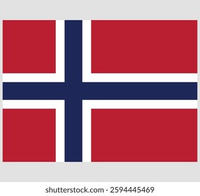 Norway Flag Vector Design , Norway Country Flag