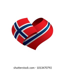 Norway flag, vector illustration