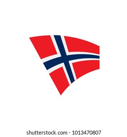 Norway flag, vector illustration